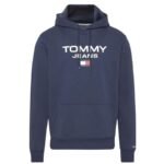 Men's Navy Blue Tjm Reg Entry Hoodie Tommy Jeans DM0DM15692-C87