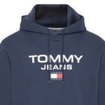 Men's Navy Blue Tjm Reg Entry Hoodie Tommy Jeans DM0DM15692-C87