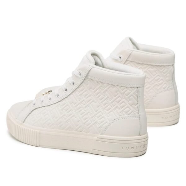 Sneakers Th Monogram Leather Sneaker High FW0FW06856 Ecru YBL