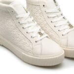 Sneakers Th Monogram Leather Sneaker High FW0FW06856 Ecru YBL