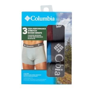 Columbia Men's 3 Pack Multicolor High Performance Stretch Boxer
