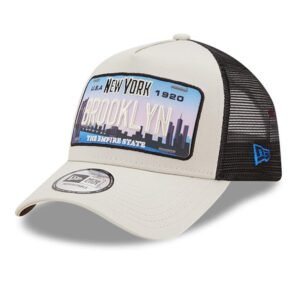 Casquette New Era A-Frame Trucker Brooklyn Beige 60240392