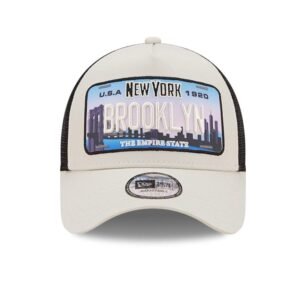 Casquette New Era A-Frame Trucker Brooklyn Beige 60240392