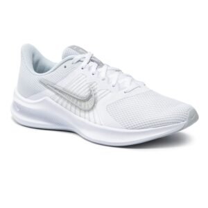 Chaussures Nike Downshifter 11 CW3413 100 White-Metallic Silver