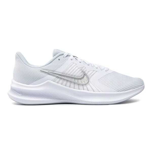 Chaussures Nike Downshifter 11 CW3413 100 White-Metallic Silver