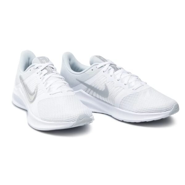 Chaussures Nike Downshifter 11 CW3413 100 White-Metallic Silver