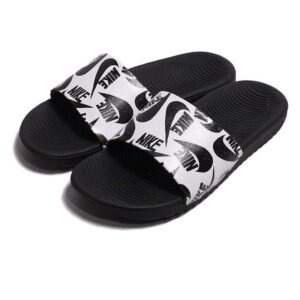Sandales NIKE Kawa SE Slide Sandals (PS-GS) CT6619-100 White - Black Kids Size 2Y