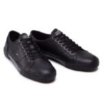 Sneakers Tommy Hilfiger Tennis Core Corporate Leather Vulc FM0FM03999 Black BDS