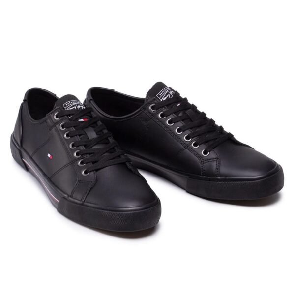 Sneakers Tommy Hilfiger Tennis Core Corporate Leather Vulc FM0FM03999 Black BDS