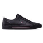 Sneakers Tommy Hilfiger Tennis Core Corporate Leather Vulc FM0FM03999 Black BDS