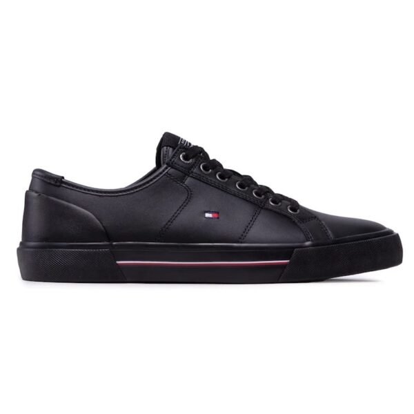 Sneakers Tommy Hilfiger Tennis Core Corporate Leather Vulc FM0FM03999 Black BDS