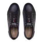 Sneakers Tommy Hilfiger Tennis Core Corporate Leather Vulc FM0FM03999 Black BDS