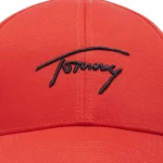Casquette Tommy Jeans Signature AW0AW14700 Rouge