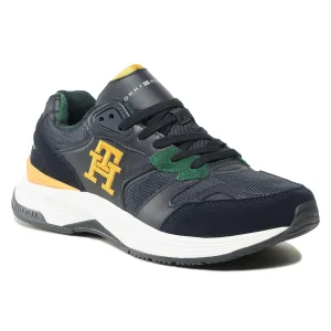 Sneakers Tommy Hilfiger Modern Prep Mix Wl Blackwatch FM0FM04415 Bleu marine