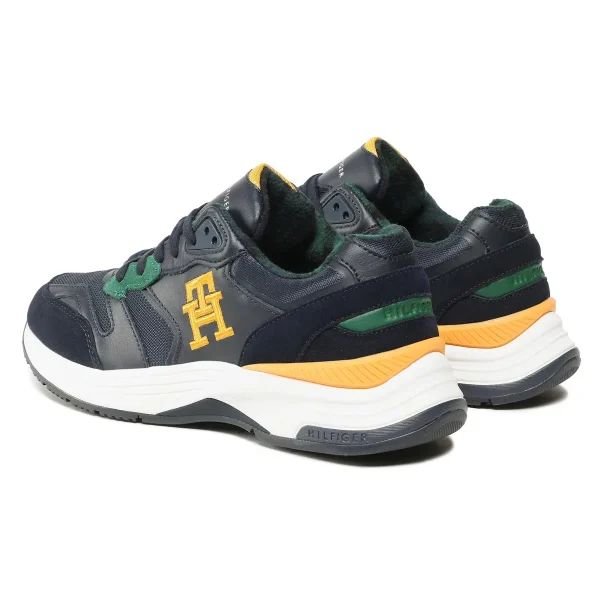 Sneakers Tommy Hilfiger Modern Prep Mix Wl Blackwatch FM0FM04415 Bleu marine