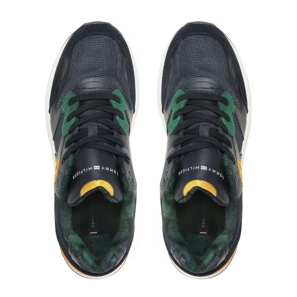 Sneakers Tommy Hilfiger Modern Prep Mix Wl Blackwatch FM0FM04415 Bleu marine