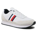 Sneakers Tommy Hilfiger Sneakers Core Eva Runner Corporate Lea FM0FM04397 Blanc