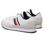 Sneakers Tommy Hilfiger Sneakers Core Eva Runner Corporate Lea FM0FM04397 Blanc