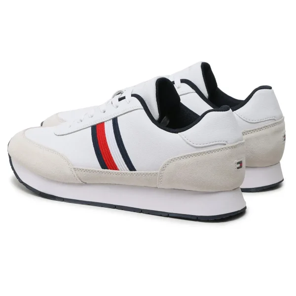 Sneakers Tommy Hilfiger Sneakers Core Eva Runner Corporate Lea FM0FM04397 Blanc