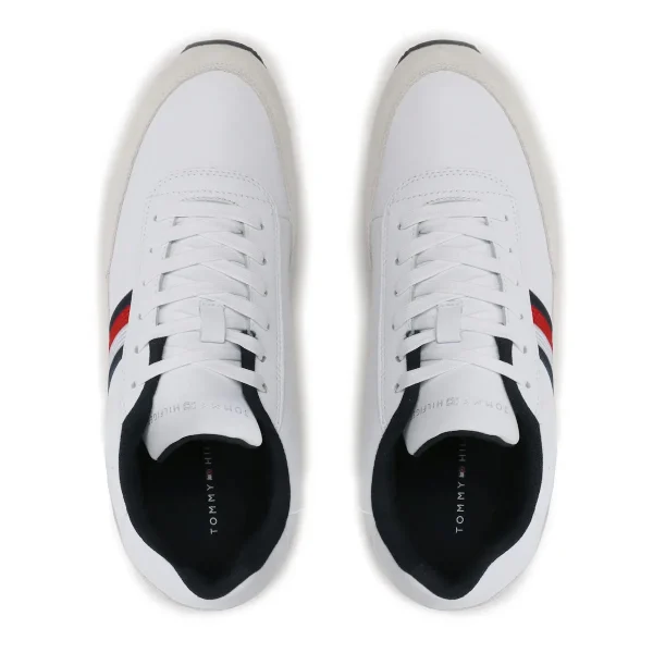 Sneakers Tommy Hilfiger Sneakers Core Eva Runner Corporate Lea FM0FM04397 Blanc