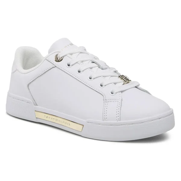 Sneakers Tommy Hilfiger Sneakers Court Sneaker With Lace Hardware FW0FW06908 Blanc