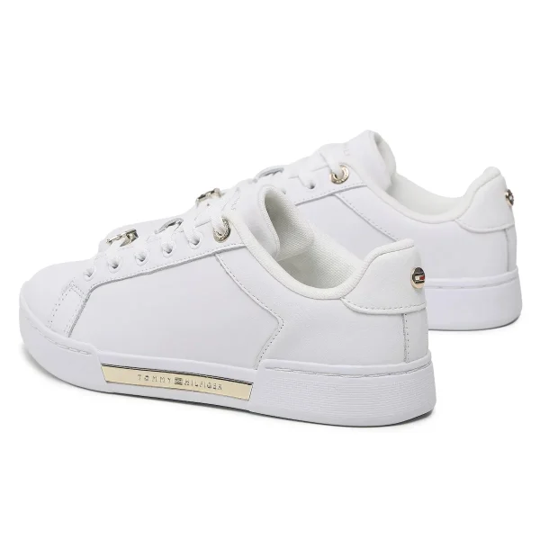 Sneakers Tommy Hilfiger Sneakers Court Sneaker With Lace Hardware FW0FW06908 Blanc