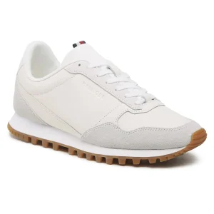 Sneakers Tommy Hilfiger Sneakers Elevated Runner Leather Mix FM0FM04357 Gris