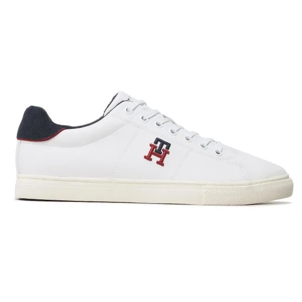 Sneakers Tommy Hilfiger Core Vulc Varsity Monogram FM0FM04350 Blanc