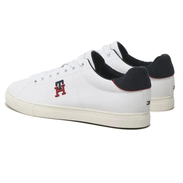 Sneakers Tommy Hilfiger Core Vulc Varsity Monogram FM0FM04350 Blanc