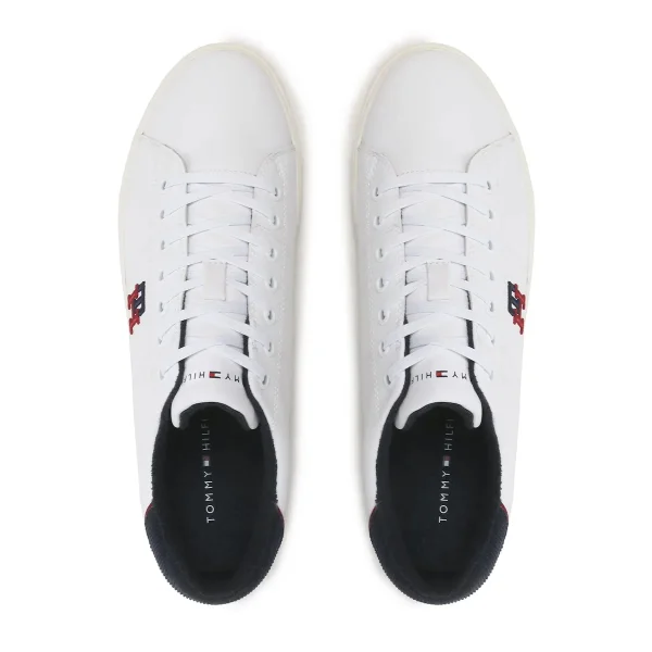 Sneakers Tommy Hilfiger Core Vulc Varsity Monogram FM0FM04350 Blanc