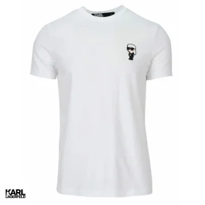 T-shirt Karl Lagerfeld Blanc avec logo ikonik 755027500221