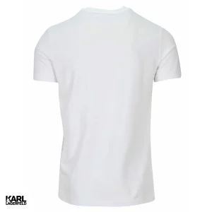 T-shirt Karl Lagerfeld Blanc avec logo ikonik 755027500221