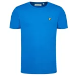 T-shirt Plain Lyle & Scott TS400VOG Bleu Regular Fit