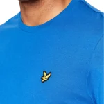 T-shirt Plain Lyle & Scott TS400VOG Bleu Regular Fit