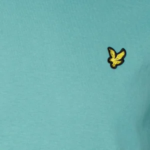 T-shirt Plain Lyle & Scott TS400VOG Blu Regular Fit