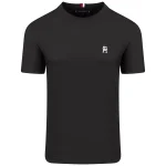 T-shirt Tommy Hilfiger Monogram Embroidery Crew Neck Noir MW0MW33987