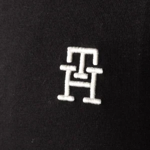 T-shirt Tommy Hilfiger Monogram Embroidery Crew Neck Noir MW0MW33987