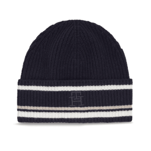 Bonnet Tommy Hilfiger Th Monogram Beanie AM0AM11503 Bleu marine