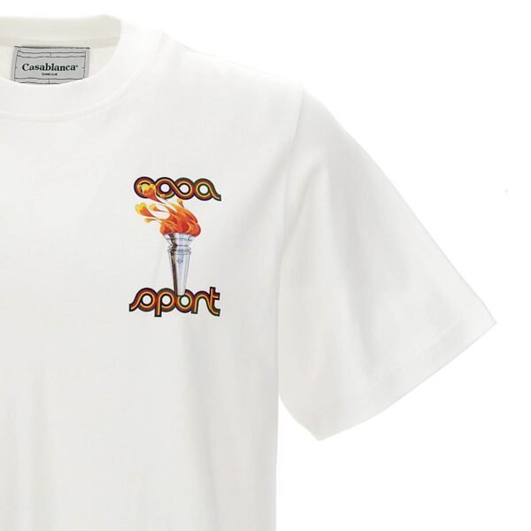 T-Shirt Casablanca - La Flamme Du Sport MF23-JTS-001-07 Maroc